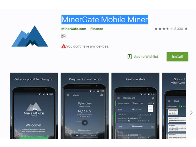 MinerGate Mobile Miner