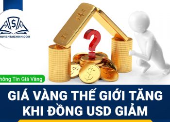 Giá vàng thế giới tăng khi đồng USD giảm