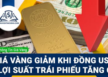 Giá vàng sụt giảm khi đồng USD và lợi suất trái phiếu tăng cao