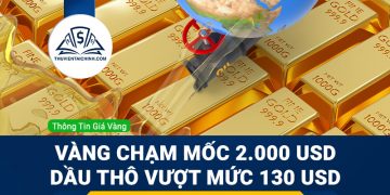 Giá vàng chạm mốc 2.000 USD