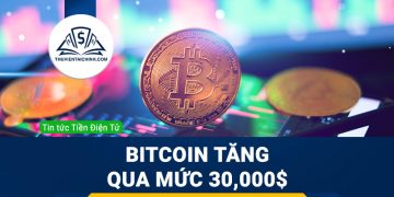Bitcoin tăng qua mức 30,000$ theo biến động của thị trường