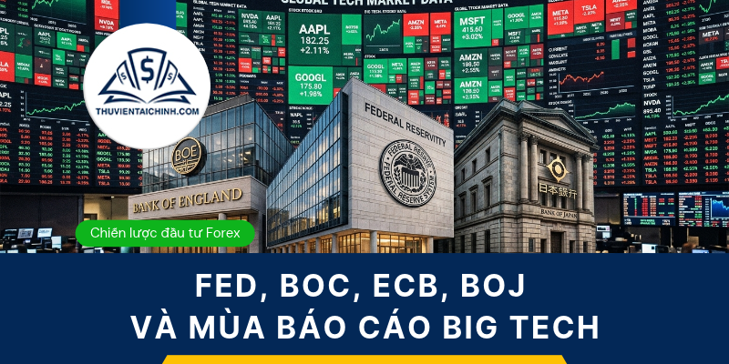Forex tuần 26 - 30/10: Fed, BOC, ECB, BOJ & báo cáo Big Tech