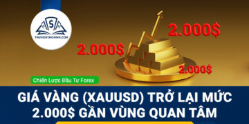 Giá vàng (XAUUSD) trở lại mức 2.000$ gần vùng quan tâm
