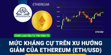 Mức kháng cự trên xu hướng giảm của Ethereum (ETHUSD)