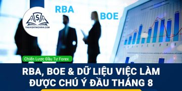 RBA, BOE và dữ liệu việc làm Bắc Mỹ được chú ý đầu tháng 8