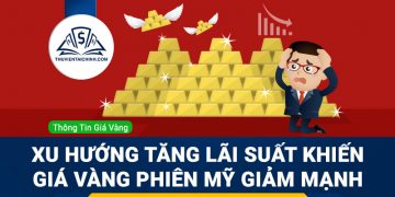Xu hướng tăng lãi suất khiến giá vàng phiên Mỹ giảm mạnh