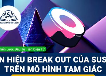 Tín hiệu break out của SUSHI trên mô hình tam giác